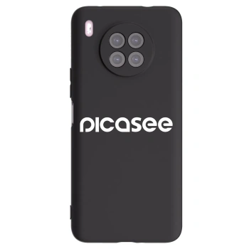 Picasee fekete szilikon tok az alábbi mobiltelefonokra Huawei Nova 8i - Picasee - new logo - white