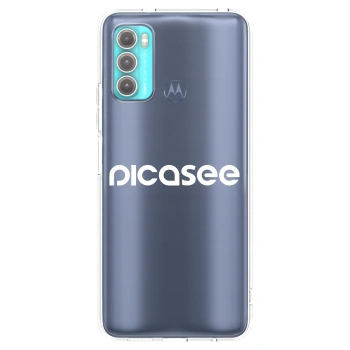 Picasee átlátszó szilikon tok az alábbi mobiltelefonokra Motorola Moto G60 - Picasee - new logo - white