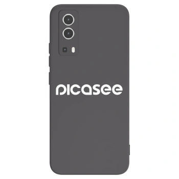 Picasee fekete szilikon tok az alábbi mobiltelefonokra Vivo Y72 5G - Picasee - new logo - white