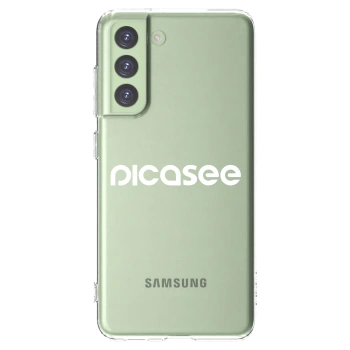 Picasee átlátszó szilikon tok az alábbi mobiltelefonokra Samsung Galaxy S21 FE 5G - Picasee - new logo - white