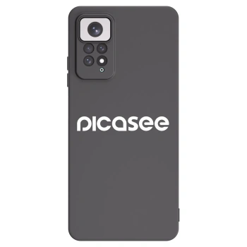 Picasee fekete szilikon tok az alábbi mobiltelefonokra Xiaomi Redmi Note 11 - Picasee - new logo - white