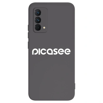 Picasee fekete szilikon tok az alábbi mobiltelefonokra Realme GT Master Edition 5G - Picasee - new logo - white
