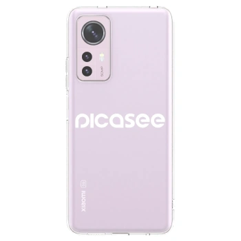 Picasee átlátszó szilikon tok az alábbi mobiltelefonokra Xiaomi 12 - Picasee - new logo - white