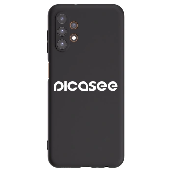 Picasee fekete szilikon tok az alábbi mobiltelefonokra Samsung Galaxy A13 4G A135 - Picasee - new logo - white