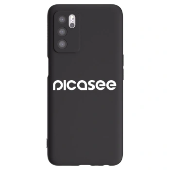 Picasee fekete szilikon tok az alábbi mobiltelefonokra OPPO A16s - Picasee - new logo - white