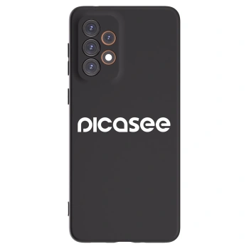Picasee fekete szilikon tok az alábbi mobiltelefonokra Samsung Galaxy A33 5G A336 - Picasee - new logo - white
