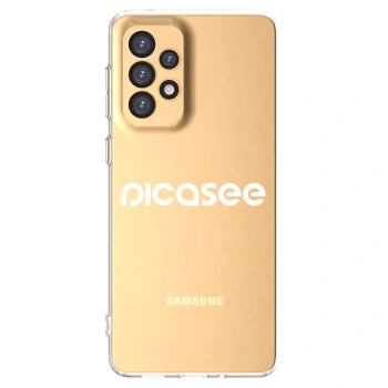Picasee átlátszó szilikon tok az alábbi mobiltelefonokra Samsung Galaxy A33 5G A336 - Picasee - new logo - white