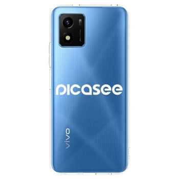 Picasee átlátszó szilikon tok az alábbi mobiltelefonokra Vivo Y01 - Picasee - new logo - white