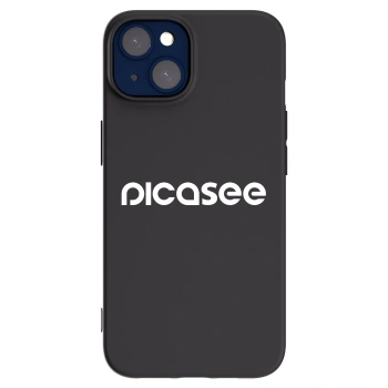 Picasee fekete szilikon tok az alábbi mobiltelefonokra Apple iPhone 14 - Picasee - new logo - white
