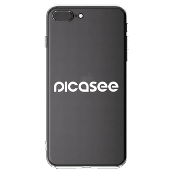 Picasee átlátszó szilikon tok az alábbi mobiltelefonokra Apple iPhone 8 Plus - Picasee - new logo - white