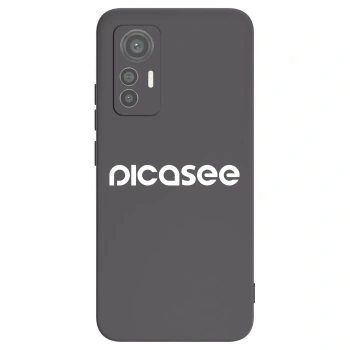 Picasee fekete szilikon tok az alábbi mobiltelefonokra Xiaomi 12 Lite - Picasee - new logo - white