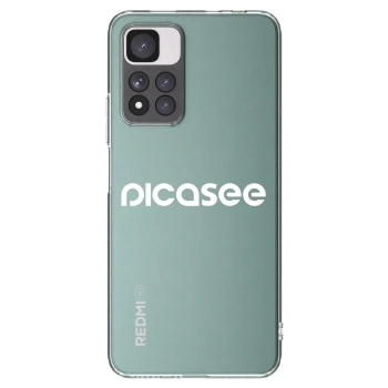 Picasee átlátszó szilikon tok az alábbi mobiltelefonokra Xiaomi Redmi Note 11 Pro+ 5G - Picasee - new logo - white
