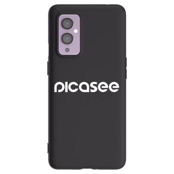 Picasee fekete szilikon tok az alábbi mobiltelefonokra OnePlus 9 - Picasee - new logo - white