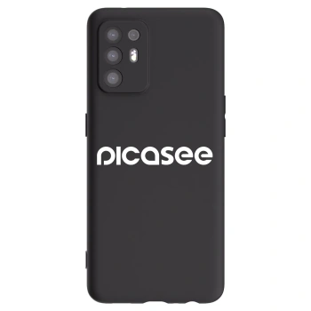 Picasee fekete szilikon tok az alábbi mobiltelefonokra OPPO A94 5G - Picasee - new logo - white
