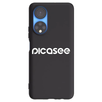 Picasee fekete szilikon tok az alábbi mobiltelefonokra Honor X7 - Picasee - new logo - white