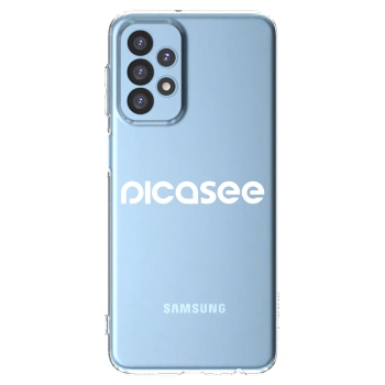 Picasee átlátszó szilikon tok az alábbi mobiltelefonokra Samsung Galaxy A23 A235F 4G - Picasee - new logo - white