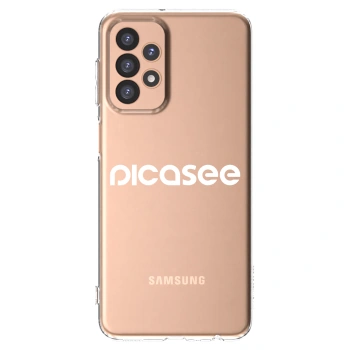 Picasee átlátszó szilikon tok az alábbi mobiltelefonokra Samsung Galaxy A23 A236B 5G - Picasee - new logo - white
