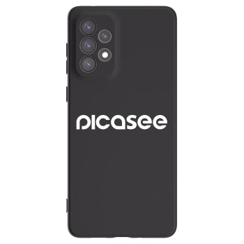 Picasee fekete szilikon tok az alábbi mobiltelefonokra Samsung Galaxy A73 5G - Picasee - new logo - white