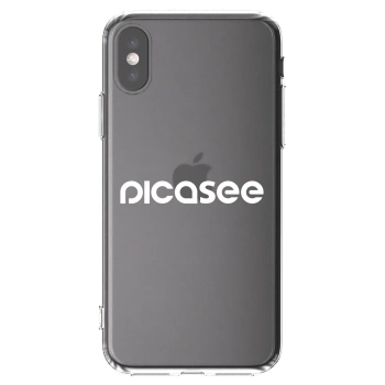 Picasee átlátszó szilikon tok az alábbi mobiltelefonokra Apple iPhone X/XS - Picasee - new logo - white
