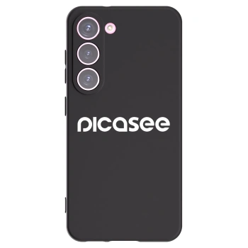 Picasee fekete szilikon tok az alábbi mobiltelefonokra Samsung Galaxy S23 5G - Picasee - new logo - white