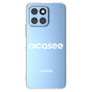 Picasee átlátszó szilikon tok az alábbi mobiltelefonokra Honor X6 - Picasee - new logo - white