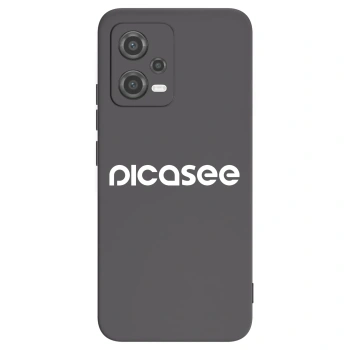 Picasee fekete szilikon tok az alábbi mobiltelefonokra Xiaomi Poco X5 - Picasee - new logo - white
