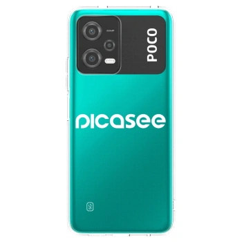 Picasee átlátszó szilikon tok az alábbi mobiltelefonokra Xiaomi Poco X5 - Picasee - new logo - white