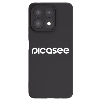 Picasee fekete szilikon tok az alábbi mobiltelefonokra Honor X8a - Picasee - new logo - white