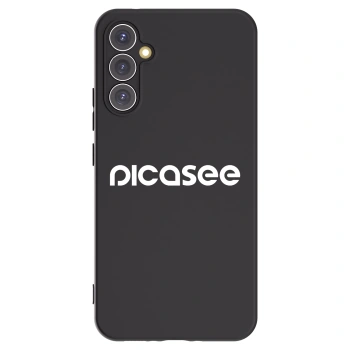 Picasee fekete szilikon tok az alábbi mobiltelefonokra Samsung Galaxy A34 5G A346B - Picasee - new logo - white