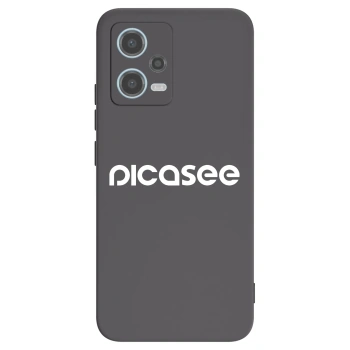 Picasee fekete szilikon tok az alábbi mobiltelefonokra Xiaomi Redmi Note 12 5G - Picasee - new logo - white