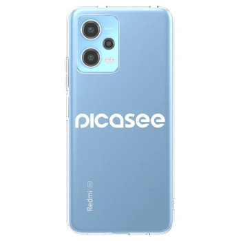 Picasee átlátszó szilikon tok az alábbi mobiltelefonokra Xiaomi Redmi Note 12 5G - Picasee - new logo - white