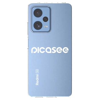 Picasee átlátszó szilikon tok az alábbi mobiltelefonokra Xiaomi Redmi Note 12 Pro 5G - Picasee - new logo - white