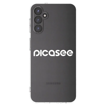 Picasee átlátszó szilikon tok az alábbi mobiltelefonokra Samsung Galaxy A14 5G A146P - Picasee - new logo - white