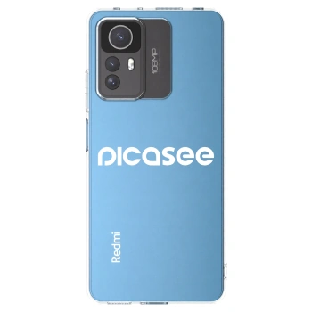 Picasee átlátszó szilikon tok az alábbi mobiltelefonokra Xiaomi Redmi Note 12S - Picasee - new logo - white