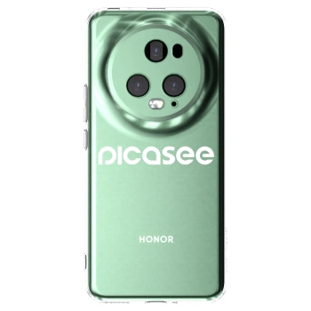 Picasee átlátszó szilikon tok az alábbi mobiltelefonokra Honor Magic5 Pro - Picasee - new logo - white