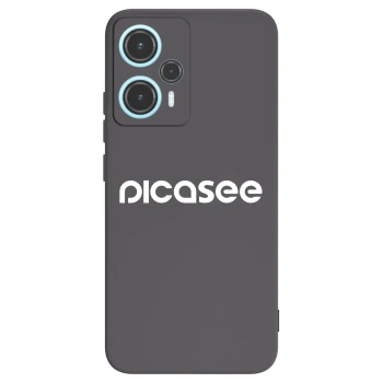 Picasee fekete szilikon tok az alábbi mobiltelefonokra Xiaomi Poco F5 - Picasee - new logo - white