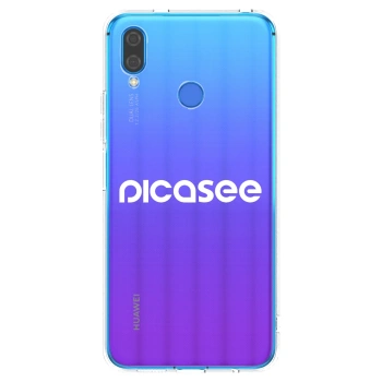 Picasee átlátszó szilikon tok az alábbi mobiltelefonokra Huawei Nova 3i - Picasee - new logo - white