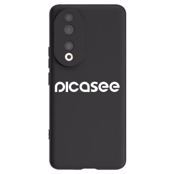 Picasee fekete szilikon tok az alábbi mobiltelefonokra Honor 90 5G - Picasee - new logo - white