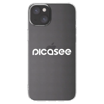Picasee átlátszó szilikon tok az alábbi mobiltelefonokra Apple iPhone 15 Plus - Picasee - new logo - white