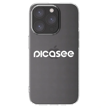 Picasee átlátszó szilikon tok az alábbi mobiltelefonokra Apple iPhone 15 Pro - Picasee - new logo - white