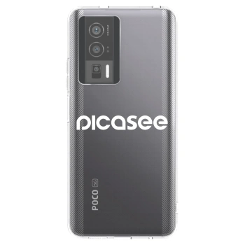 Picasee átlátszó szilikon tok az alábbi mobiltelefonokra Xiaomi Poco F5 Pro 5G - Picasee - new logo - white