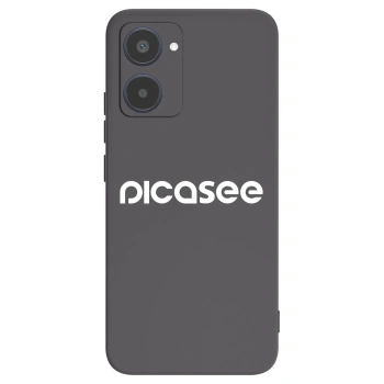 Picasee fekete szilikon tok az alábbi mobiltelefonokra Realme 10 4G - Picasee - new logo - white