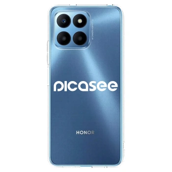 Picasee átlátszó szilikon tok az alábbi mobiltelefonokra Honor 70 Lite - Picasee - new logo - white