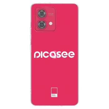 Picasee átlátszó szilikon tok az alábbi mobiltelefonokra Motorola Moto G84 5G - Picasee - new logo - white