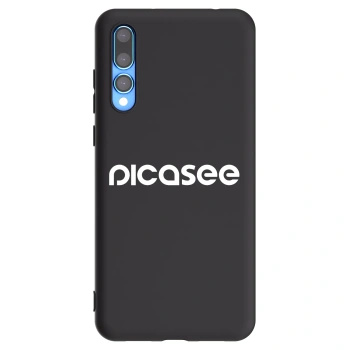 Picasee fekete szilikon tok az alábbi mobiltelefonokra Huawei P20 Pro - Picasee - new logo - white