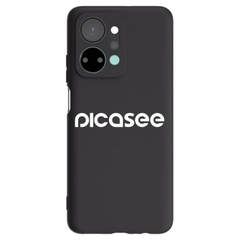 Picasee fekete szilikon tok az alábbi mobiltelefonokra Honor X7a - Picasee - new logo - white