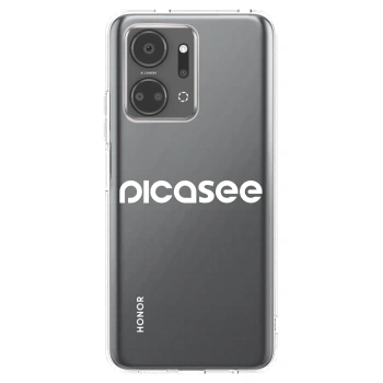 Picasee átlátszó szilikon tok az alábbi mobiltelefonokra Honor X7a - Picasee - new logo - white