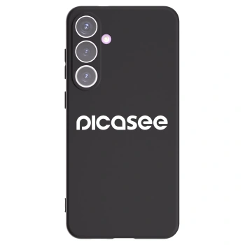 Picasee fekete szilikon tok az alábbi mobiltelefonokra Samsung Galaxy S24+ S926B 5G - Picasee - new logo - white