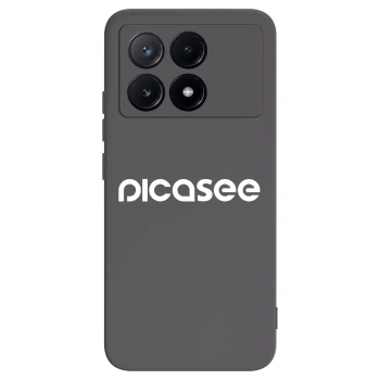 Picasee fekete szilikon tok az alábbi mobiltelefonokra Xiaomi Poco X6 Pro - Picasee - new logo - white