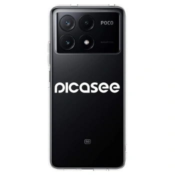 Picasee átlátszó szilikon tok az alábbi mobiltelefonokra Xiaomi Poco X6 Pro - Picasee - new logo - white
